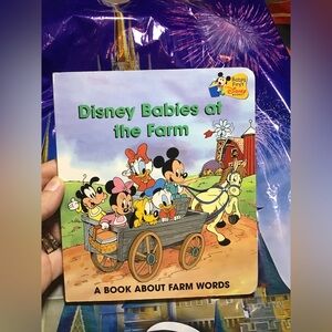 Disney babies at the farm a book about farm words hardcover